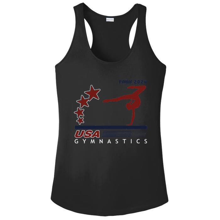 Paris 2024 T.E.A.M U.S.A Gymnastics Support Ladies PosiCharge Competitor Racerback Tank