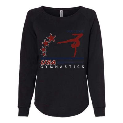 Paris 2024 T.E.A.M U.S.A Gymnastics Support Womens California Wash Sweatshirt