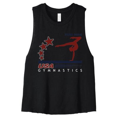 Paris 2024 T.E.A.M U.S.A Gymnastics Support Women's Racerback Cropped Tank