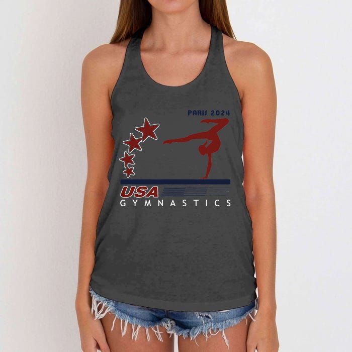 Paris 2024 T.E.A.M U.S.A Gymnastics Support Women's Knotted Racerback Tank