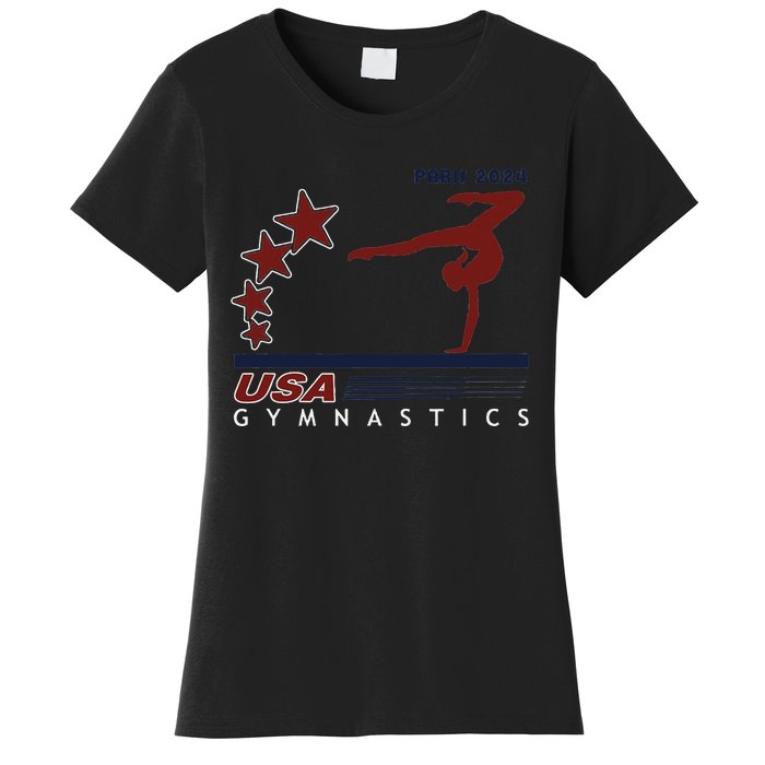 Paris 2024 T.E.A.M U.S.A Gymnastics Support Women's T-Shirt