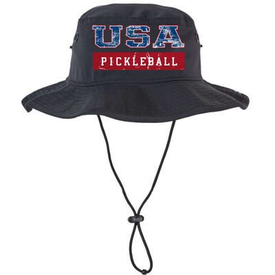 Pickleball 2024 Us Flag Patriotic American Sports Fan Usa Funny Gift Bucket Hat