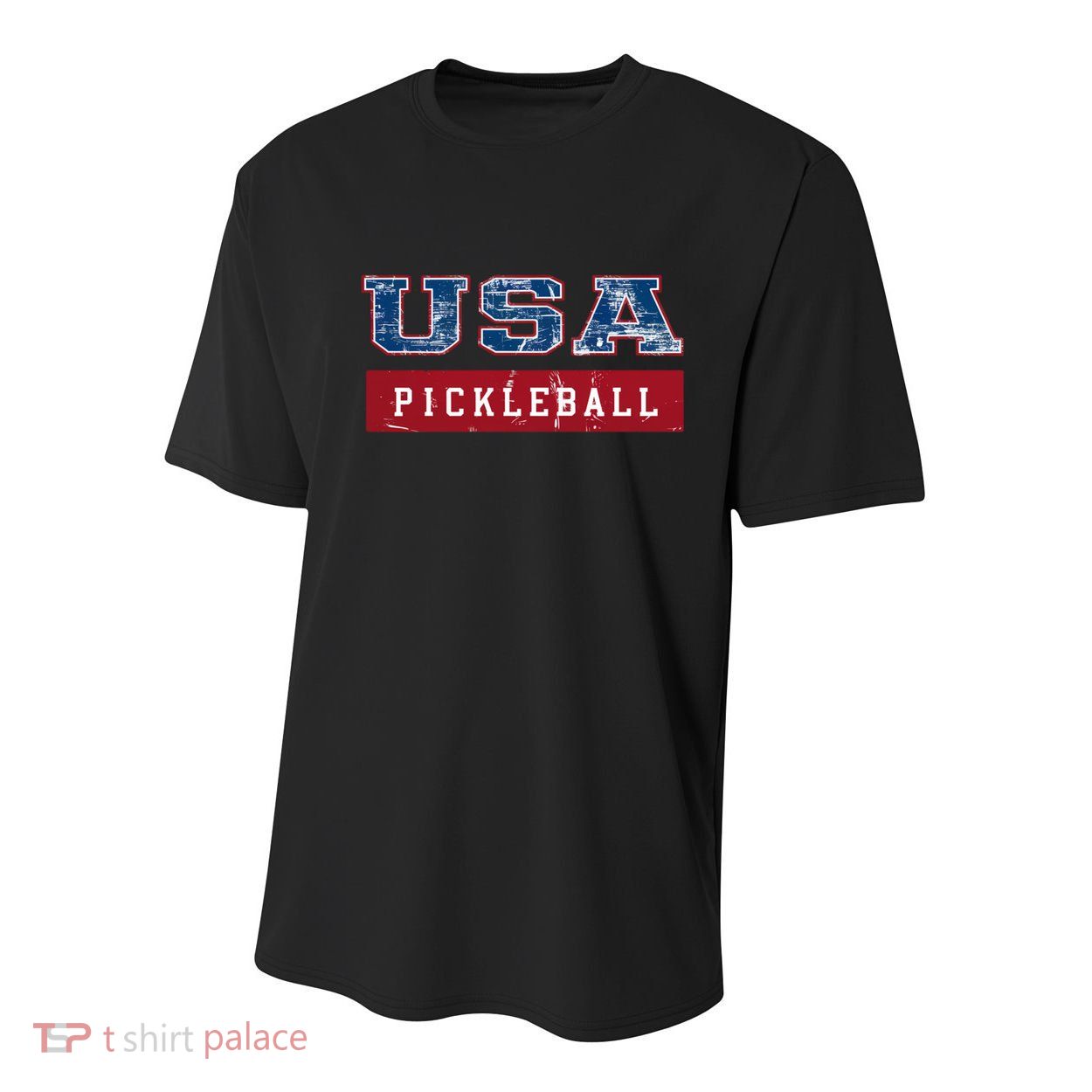 Pickleball 2024 Us Flag Patriotic American Sports Fan Usa Funny Gift Youth Performance Sprint T-Shirt