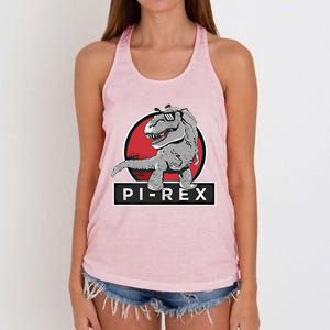 Pi 3 14 Number Symbol For Math Teacher Pigiftrex Gift Women's Knotted Racerback Tank