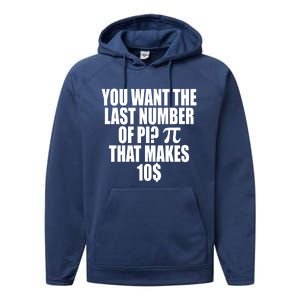 Pi 3 14 Number Symbol For Math Teacher Great Gift Performance Fleece Hoodie