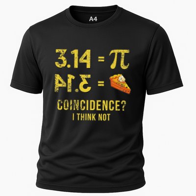 Pi 3 14 = Pie Coincidence I Think Not Math Pun Performance Shirt
