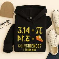 Pi 3 14 = Pie Coincidence I Think Not Math Pun Hoodie