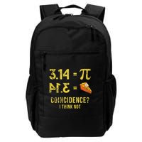 Pi 3 14 = Pie Coincidence I Think Not Math Pun Backpack