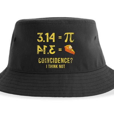 Pi 3 14 = Pie Coincidence I Think Not Math Pun Sustainable Bucket Hat