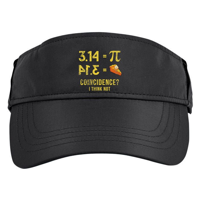 Pi 3 14 = Pie Coincidence I Think Not Math Pun Adult Drive Performance Visor