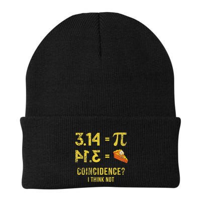 Pi 3 14 = Pie Coincidence I Think Not Math Pun Beanie