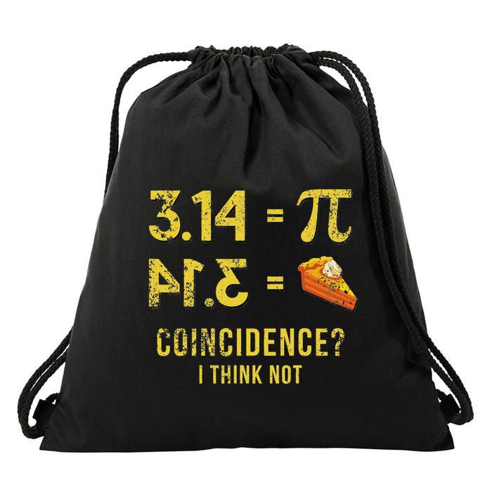 Pi 3 14 = Pie Coincidence I Think Not Math Pun Drawstring Bag