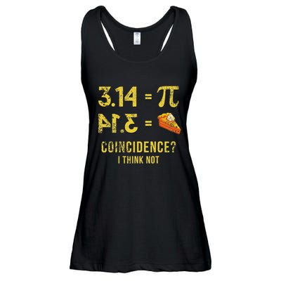 Pi 3 14 = Pie Coincidence I Think Not Math Pun Ladies Essential Flowy Tank