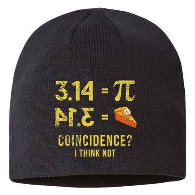 Pi 3 14 = Pie Coincidence I Think Not Math Pun Sustainable Beanie