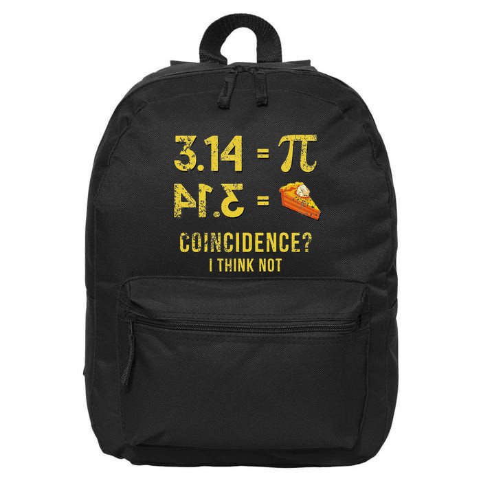 Pi 3 14 = Pie Coincidence I Think Not Math Pun 16 in Basic Backpack