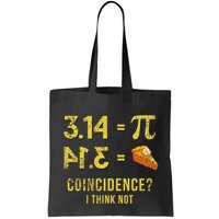 Pi 3 14 = Pie Coincidence I Think Not Math Pun Bag