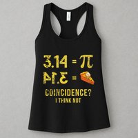 Pi 3 14 = Pie Coincidence I Think Not Math Pun Womens Tank Top