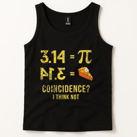 Pi 3 14 = Pie Coincidence I Think Not Math Pun Tank Top