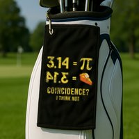 Pi 3 14 = Pie Coincidence I Think Not Math Pun Golf Towel