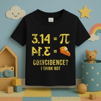 Pi 3 14 = Pie Coincidence I Think Not Math Pun Toddler T-Shirt