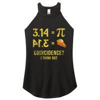 Pi 3 14 = Pie Coincidence I Think Not Math Pun Women's Perfect Tri Rocker Tank
