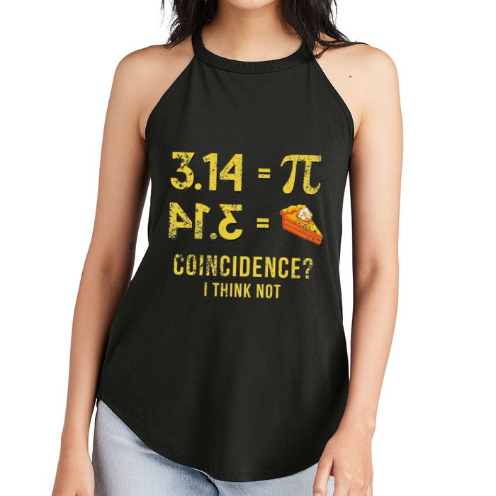 Pi 3 14 = Pie Coincidence I Think Not Math Pun Women's Perfect Tri Rocker Tank