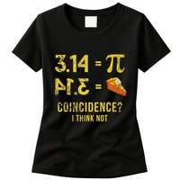 Pi 3 14 = Pie Coincidence I Think Not Math Pun Womens T-Shirt