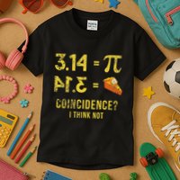 Pi 3 14 = Pie Coincidence I Think Not Math Pun Kids T-Shirt