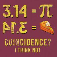 Pi 3 14 = Pie Coincidence I Think Not Math Pun 16oz Travel Tumbler