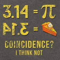 Pi 3 14 = Pie Coincidence I Think Not Math Pun Cotton Canvas Backpack