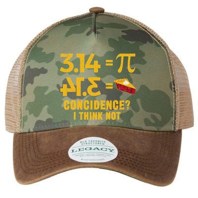 Pi 3 14 = Pie Coincidence I Think Not Math Pun Legacy Tie Dye Trucker Hat