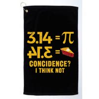 Pi 3 14 = Pie Coincidence I Think Not Math Pun Golf Towel