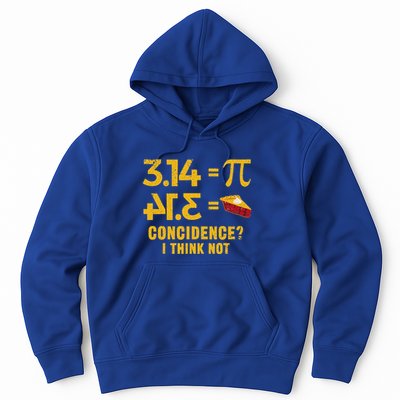Pi 3 14 = Pie Coincidence I Think Not Math Pun Hoodie