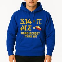 Pi 3 14 = Pie Coincidence I Think Not Math Pun Hoodie