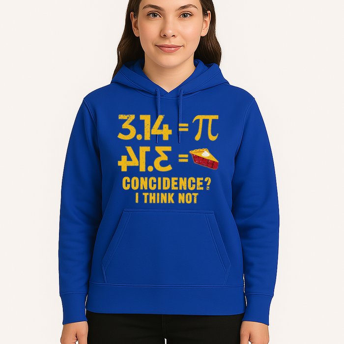 Pi 3 14 = Pie Coincidence I Think Not Math Pun Hoodie