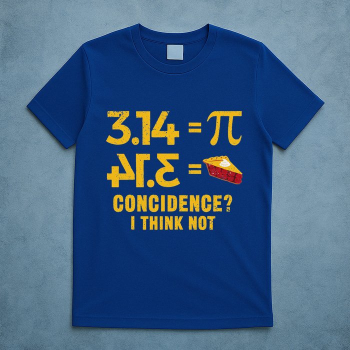 Pi 3 14 = Pie Coincidence I Think Not Math Pun T-Shirt