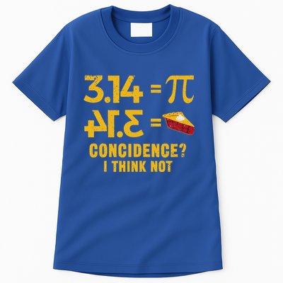Pi 3 14 = Pie Coincidence I Think Not Math Pun Tall T-Shirt