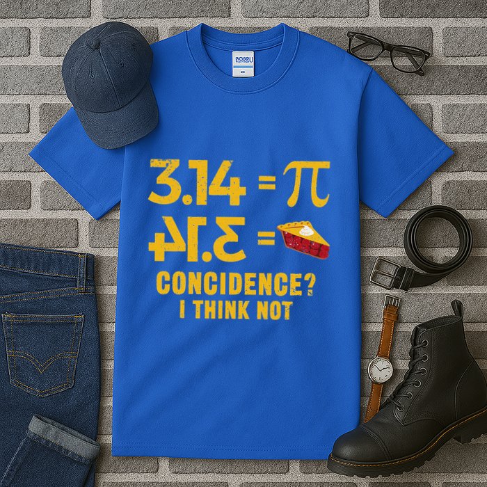 Pi 3 14 = Pie Coincidence I Think Not Math Pun Tall T-Shirt
