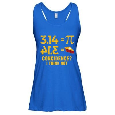 Pi 3 14 = Pie Coincidence I Think Not Math Pun Ladies Essential Flowy Tank