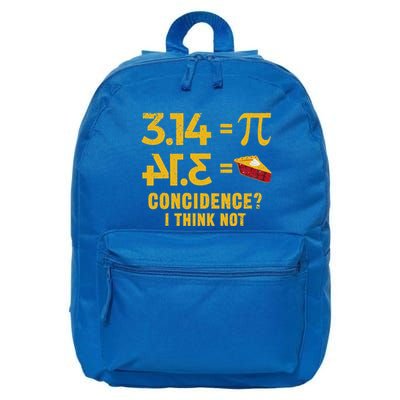 Pi 3 14 = Pie Coincidence I Think Not Math Pun 16 in Basic Backpack