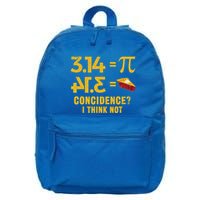 Pi 3 14 = Pie Coincidence I Think Not Math Pun 16 in Basic Backpack
