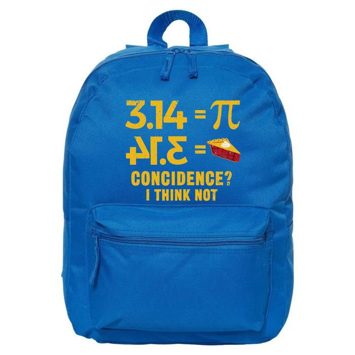 Pi 3 14 = Pie Coincidence I Think Not Math Pun 16 in Basic Backpack