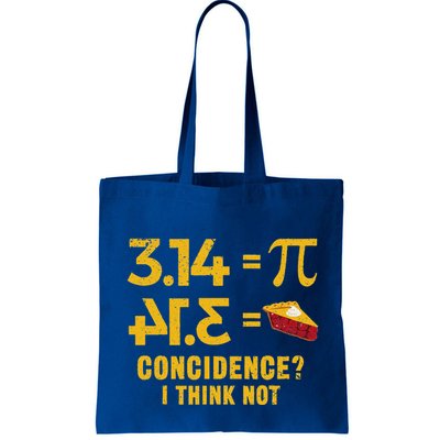 Pi 3 14 = Pie Coincidence I Think Not Math Pun Bag