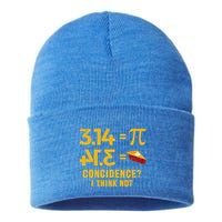 Pi 3 14 = Pie Coincidence I Think Not Math Pun Sustainable Knit Beanie