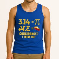 Pi 3 14 = Pie Coincidence I Think Not Math Pun Tank Top
