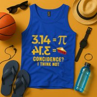 Pi 3 14 = Pie Coincidence I Think Not Math Pun Tank Top