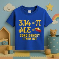 Pi 3 14 = Pie Coincidence I Think Not Math Pun Toddler T-Shirt