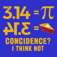 Pi 3 14 = Pie Coincidence I Think Not Math Pun Women's V-Neck T-Shirt