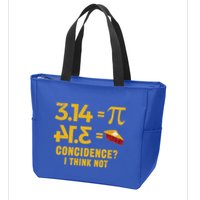 Pi 3 14 = Pie Coincidence I Think Not Math Pun Zip Tote Bag