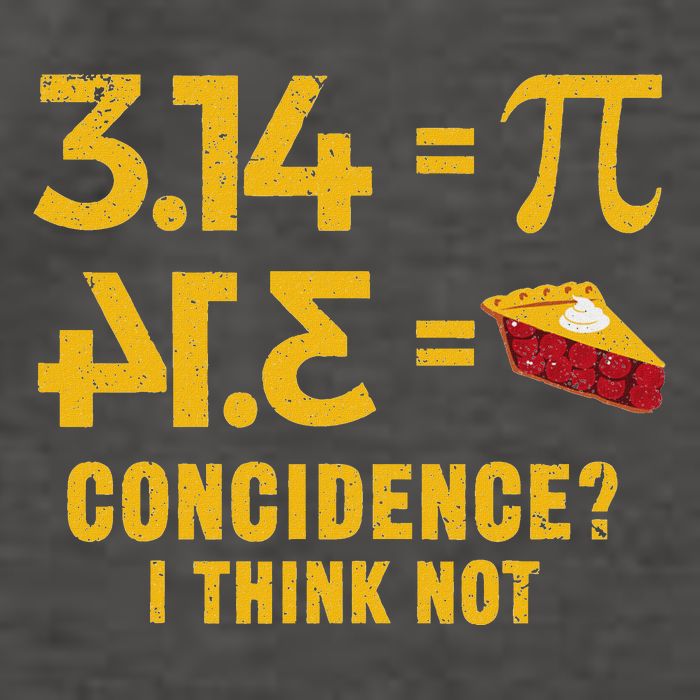 Pi 3 14 = Pie Coincidence I Think Not Math Pun Vector Backpack